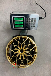 We manufacture premium quality forged motorcycle wheels rims for MV AGUSTA in any design, size, color.
Wheel sizes (motorcycle spec):
Front: 3.5 x 17
Rear: 5.5 x 17
Weight:
Front: 4.15 kg (9.15 lbs)
Rear: 4.85 kg (10.69 lbs)
Finishing: Satin Gold
Forza Performance Group engineers and manufactures each forged motorcycle wheel individually per order. This ensures precise fitment, uncompromised strength, and unique styling. Whether for racing, touring, or daily use — our wheels are built for both perf