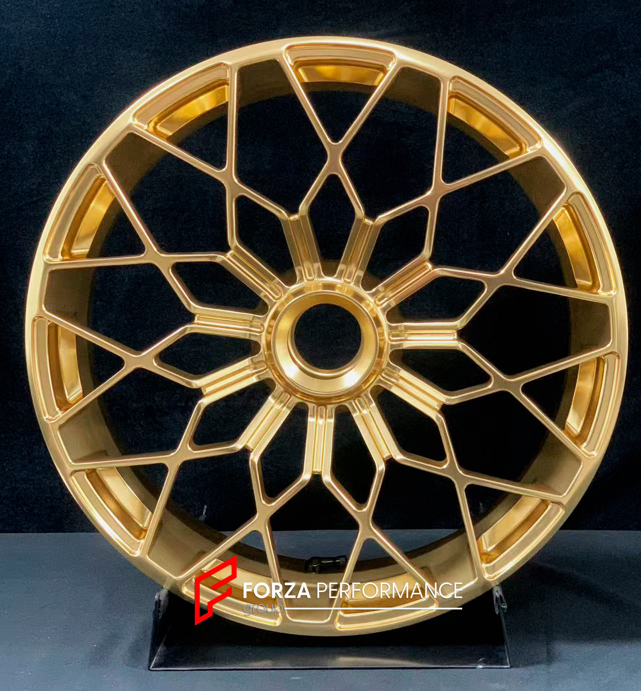 We manufacture premium quality forged motorcycle wheels rims for MV AGUSTA in any design, size, color.
Wheel sizes (motorcycle spec):
Front: 3.5 x 17
Rear: 5.5 x 17
Weight:
Front: 4.15 kg (9.15 lbs)
Rear: 4.85 kg (10.69 lbs)
Finishing: Satin Gold
Forza Performance Group engineers and manufactures each forged motorcycle wheel individually per order. This ensures precise fitment, uncompromised strength, and unique styling. Whether for racing, touring, or daily use — our wheels are built for both perf