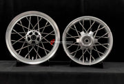 We manufacture premium quality forged motorcycle wheels rims for TRIUMPH in any design, size, color.
Wheel sizes (motorcycle spec):
Front: 3.5 x 17
Rear: 7.5 x 16
Weight:
Front: 6.95 kg (15.32 lbs)
Rear: 10.7 kg (23.59 lbs)
Finishing: Gloss Silver
Forza Performance Group engineers and manufactures each forged motorcycle wheel individually per order. This ensures precise fitment, uncompromised strength, and unique styling. Whether for racing, touring, or daily use — our wheels are built for both per