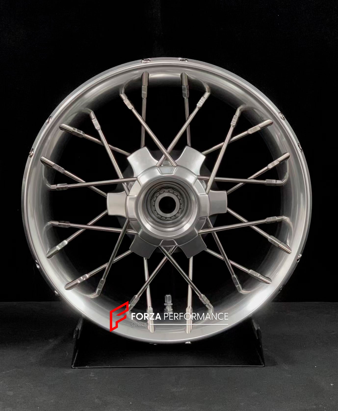 We manufacture premium quality forged motorcycle wheels rims for TRIUMPH in any design, size, color.
Wheel sizes (motorcycle spec):
Front: 3.5 x 17
Rear: 7.5 x 16
Weight:
Front: 6.95 kg (15.32 lbs)
Rear: 10.7 kg (23.59 lbs)
Finishing: Gloss Silver
Forza Performance Group engineers and manufactures each forged motorcycle wheel individually per order. This ensures precise fitment, uncompromised strength, and unique styling. Whether for racing, touring, or daily use — our wheels are built for both per