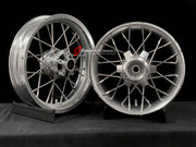 We manufacture premium quality forged motorcycle wheels rims for TRIUMPH in any design, size, color.
Wheel sizes (motorcycle spec):
Front: 3.5 x 17
Rear: 7.5 x 16
Weight:
Front: 6.95 kg (15.32 lbs)
Rear: 10.7 kg (23.59 lbs)
Finishing: Gloss Silver
Forza Performance Group engineers and manufactures each forged motorcycle wheel individually per order. This ensures precise fitment, uncompromised strength, and unique styling. Whether for racing, touring, or daily use — our wheels are built for both per