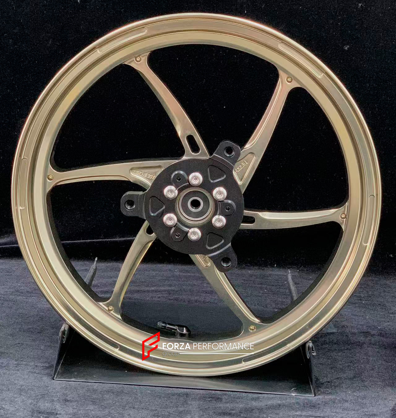 We manufacture premium quality forged motorcycle wheels rims for YAMAHA in any design, size, color.
Wheel sizes (motorcycle spec):
Front: 2.5 x 14
Rear: 3.5 x 14
Weight:
Front: 2.7 kg (5.95 lbs)
Rear: 2.85 kg (6.28 lbs)
Finishing: Gloss Bronze
Forza Performance Group engineers and manufactures each forged motorcycle wheel individually per order. This ensures precise fitment, uncompromised strength, and unique styling. Whether for racing, touring, or daily use — our wheels are built for both perform