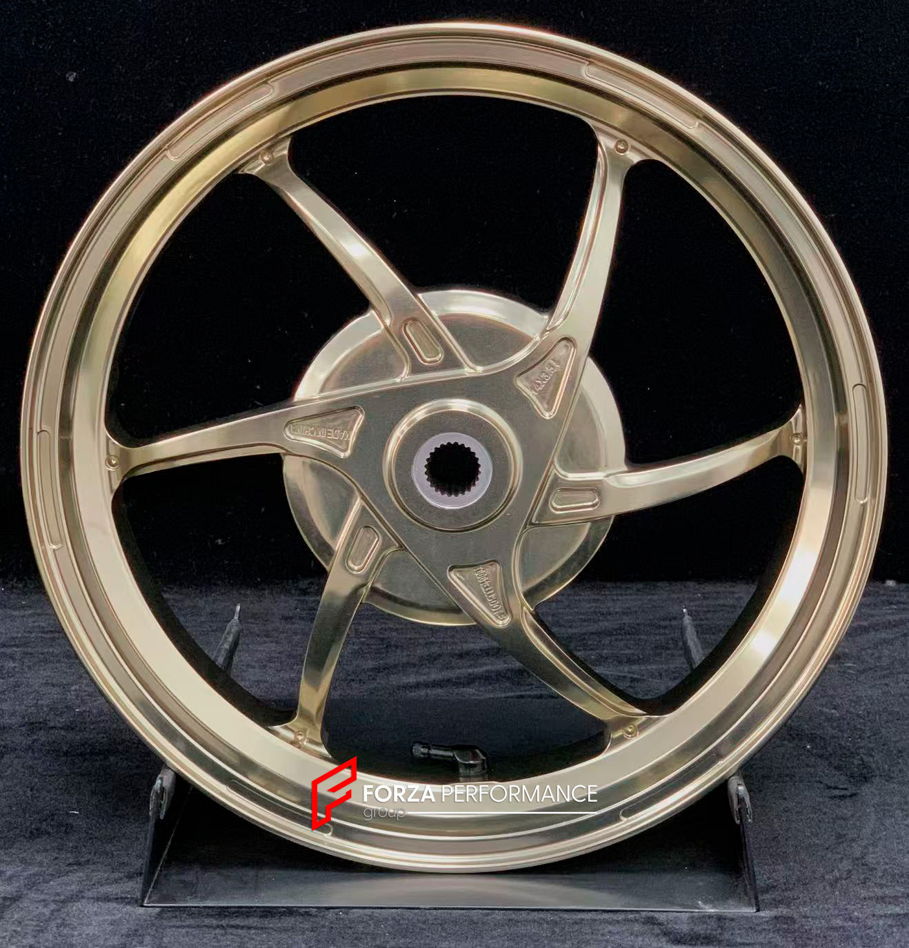 We manufacture premium quality forged motorcycle wheels rims for YAMAHA in any design, size, color.
Wheel sizes (motorcycle spec):
Front: 2.5 x 14
Rear: 3.5 x 14
Weight:
Front: 2.7 kg (5.95 lbs)
Rear: 2.85 kg (6.28 lbs)
Finishing: Gloss Bronze
Forza Performance Group engineers and manufactures each forged motorcycle wheel individually per order. This ensures precise fitment, uncompromised strength, and unique styling. Whether for racing, touring, or daily use — our wheels are built for both perform