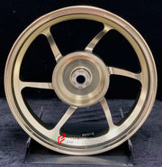We manufacture premium quality forged motorcycle wheels rims for YAMAHA in any design, size, color.
Wheel sizes (motorcycle spec):
Front: 2.5 x 14
Rear: 3.5 x 14
Weight:
Front: 2.7 kg (5.95 lbs)
Rear: 2.85 kg (6.28 lbs)
Finishing: Gloss Bronze
Forza Performance Group engineers and manufactures each forged motorcycle wheel individually per order. This ensures precise fitment, uncompromised strength, and unique styling. Whether for racing, touring, or daily use — our wheels are built for both perform