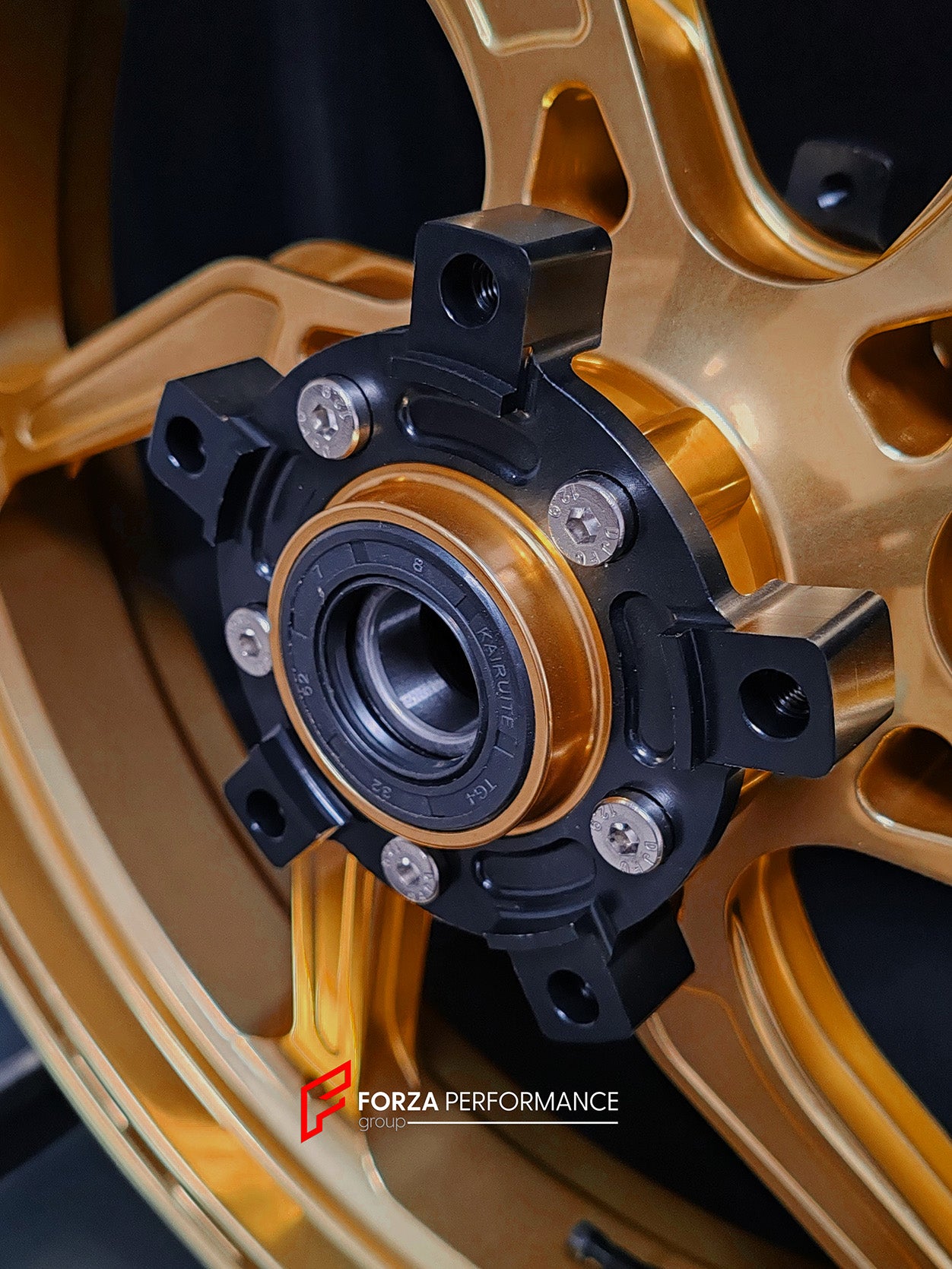 We manufacture premium quality forged motorcycle wheels rims for SUZUKI HAYABUSA in any design, size, color.
Wheel sizes (motorcycle spec):
Front: 3.5 x 17
Rear: 6 x 17
Weight:
Front: 4.65 kg (10.25 lbs)
Rear: 5.4 kg (11.9 lbs)
Finishing: Gloss Gold
Forza Performance Group engineers and manufactures each forged motorcycle wheel individually per order. This ensures precise fitment, uncompromised strength, and unique styling. Whether for racing, touring, or daily use — our wheels are built for both p