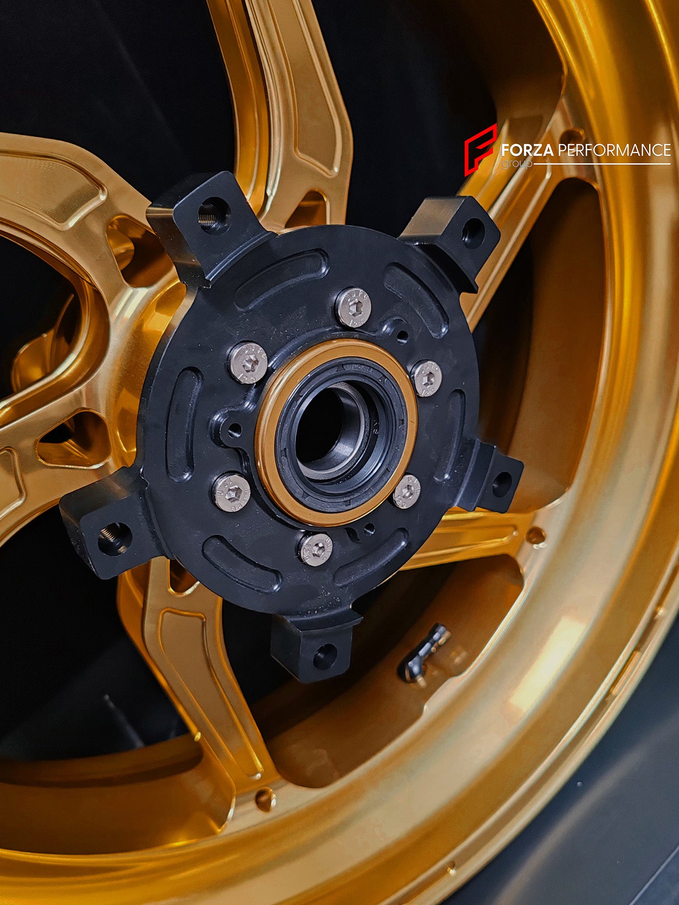 We manufacture premium quality forged motorcycle wheels rims for SUZUKI HAYABUSA in any design, size, color.
Wheel sizes (motorcycle spec):
Front: 3.5 x 17
Rear: 6 x 17
Weight:
Front: 4.65 kg (10.25 lbs)
Rear: 5.4 kg (11.9 lbs)
Finishing: Gloss Gold
Forza Performance Group engineers and manufactures each forged motorcycle wheel individually per order. This ensures precise fitment, uncompromised strength, and unique styling. Whether for racing, touring, or daily use — our wheels are built for both p