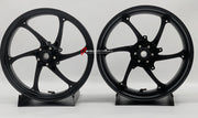 We manufacture premium quality forged motorcycle wheels rims for SUZUKI HAYABUSA in any design, size, color.
Wheel sizes (motorcycle spec):
Front: 3.5 x 17
Rear: 6 x 17
Weight:
Front: 4.25 kg (9.37 lbs)
Rear: 5.05 kg (11.13 lbs)
Finishing: Matt Black
Forza Performance Group engineers and manufactures each forged motorcycle wheel individually per order. This ensures precise fitment, uncompromised strength, and unique styling. Whether for racing, touring, or daily use — our wheels are built for both