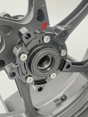 We manufacture premium quality forged motorcycle wheels rims for SUZUKI HAYABUSA in any design, size, color.
Wheel sizes (motorcycle spec):
Front: 3.5 x 17
Rear: 6 x 17
Weight:
Front: 4.25 kg (9.37 lbs)
Rear: 5.05 kg (11.13 lbs)
Finishing: Matt Black
Forza Performance Group engineers and manufactures each forged motorcycle wheel individually per order. This ensures precise fitment, uncompromised strength, and unique styling. Whether for racing, touring, or daily use — our wheels are built for both