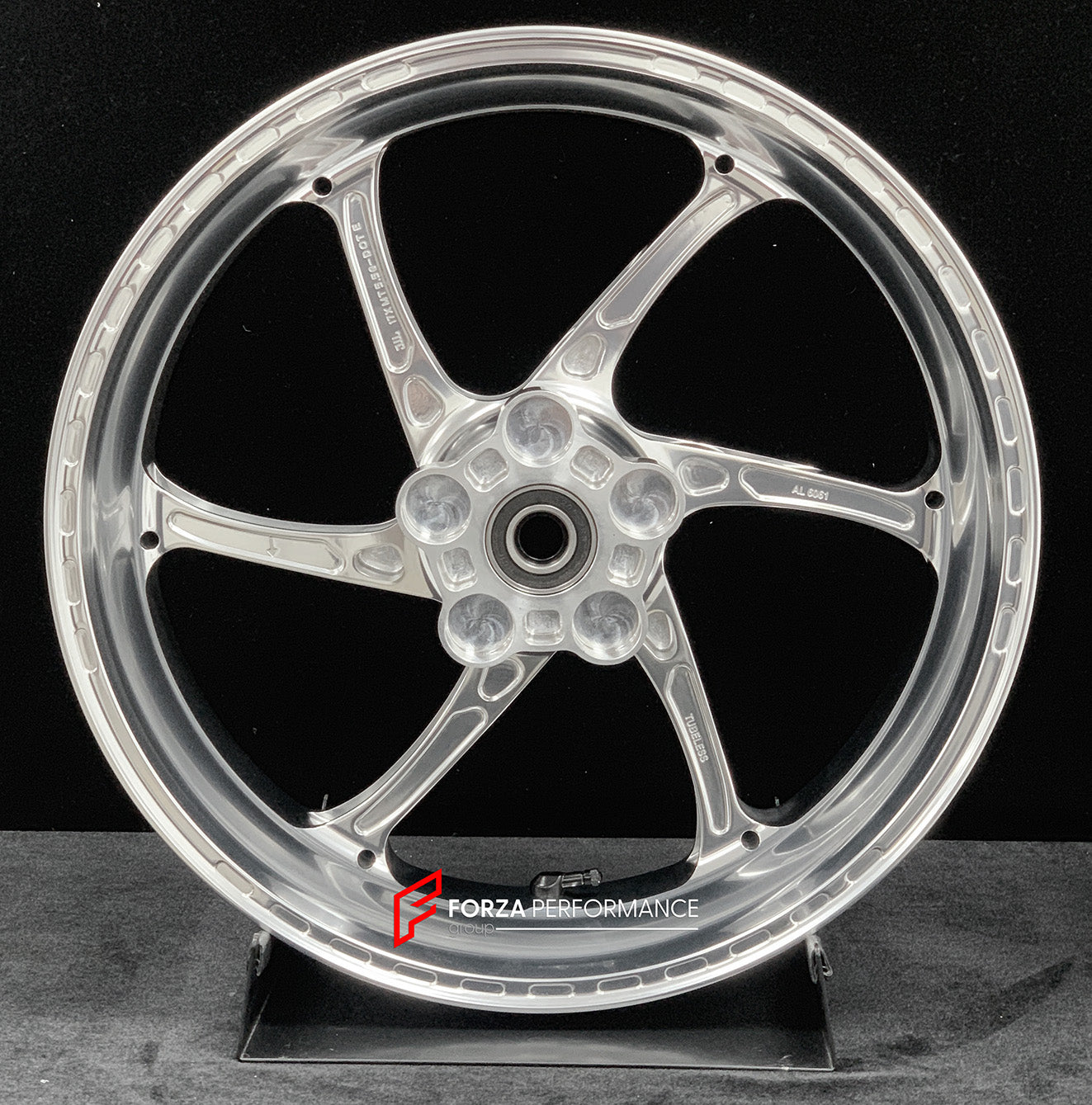 We manufacture premium quality forged motorcycle wheels rims for TRIUMPH in any design, size, color.
Wheel sizes (motorcycle spec):
Front: 3.5 x 17
Rear: 5.5 x 17
Weight:
Front: 3.95 kg (8.7 lbs)
Rear: 4.8 kg (10.58 lbs)
Finishing: Gloss Silver
Forza Performance Group engineers and manufactures each forged motorcycle wheel individually per order. This ensures precise fitment, uncompromised strength, and unique styling. Whether for racing, touring, or daily use — our wheels are built for both perfor