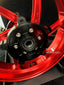 We manufacture premium quality forged motorcycle wheels rims for YAMAHA in any design, size, color.
Wheel sizes (motorcycle spec):
Front: 3.5 x 15
Rear: 4.5 x 15
Weight:
Front: 3.9 kg (9.59 lbs)
Rear: 5.35 kg (10.91 lbs)
Finishing: Gloss Red
Forza Performance Group engineers and manufactures each forged motorcycle wheel individually per order. This ensures precise fitment, uncompromised strength, and unique styling. Whether for racing, touring, or daily use — our wheels are built for both performanc
