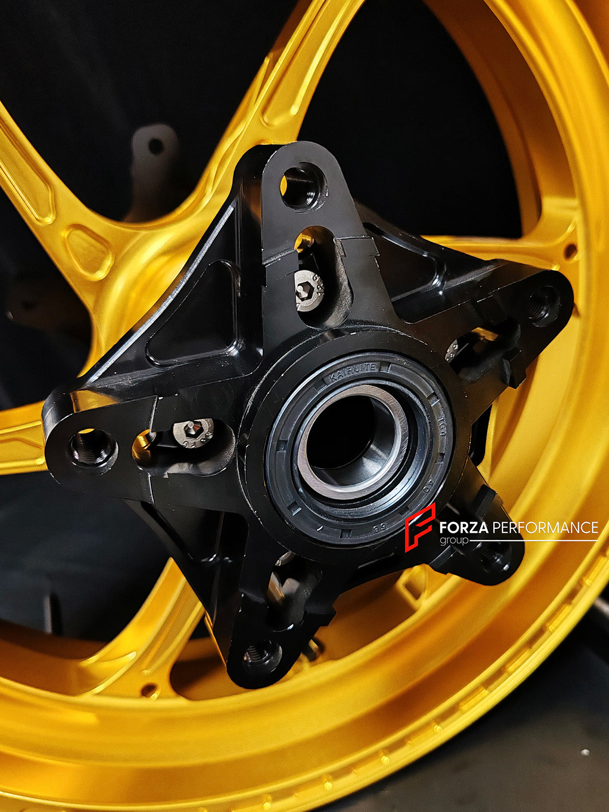 We manufacture premium quality forged motorcycle wheels rims for YAMAHA in any design, size, color.
Wheel sizes (motorcycle spec):
Front: 3.5 x 15
Rear: 4.5 x 15
Weight:
Front: 3.6 kg (7.94 lbs)
Rear: 4.75 kg (10.47 lbs)
Finishing: Gloss Gold
Forza Performance Group engineers and manufactures each forged motorcycle wheel individually per order. This ensures precise fitment, uncompromised strength, and unique styling. Whether for racing, touring, or daily use — our wheels are built for both performa
