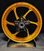 We manufacture premium quality forged motorcycle wheels rims for YAMAHA in any design, size, color.
Wheel sizes (motorcycle spec):
Front: 3.5 x 15
Rear: 4.5 x 15
Weight:
Front: 3.6 kg (7.94 lbs)
Rear: 4.75 kg (10.47 lbs)
Finishing: Gloss Gold
Forza Performance Group engineers and manufactures each forged motorcycle wheel individually per order. This ensures precise fitment, uncompromised strength, and unique styling. Whether for racing, touring, or daily use — our wheels are built for both performa