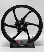 We manufacture premium quality forged motorcycle wheels rims for YAMAHA in any design, size, color.
Wheel sizes (motorcycle spec):
Front: 3.5 x 17
Rear: 5.5 x 17
Weight:
Front: 4 kg (8.82 lbs)
Rear: 4.85 kg (10.69 lbs)
Finishing: Satin Black
Forza Performance Group engineers and manufactures each forged motorcycle wheel individually per order. This ensures precise fitment, uncompromised strength, and unique styling. Whether for racing, touring, or daily use — our wheels are built for both performan