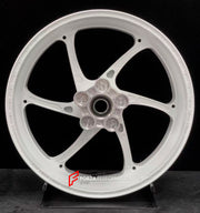 We manufacture premium quality forged motorcycle wheels rims for YAMAHA in any design, size, color.
Wheel sizes (motorcycle spec):
Front: 3.5 x 17
Rear: 5.5 x 17
Weight:
Front: 4.35 kg (9.59 lbs)
Rear: 4.95 kg (10.91 lbs)
Finishing: Gloss White
Forza Performance Group engineers and manufactures each forged motorcycle wheel individually per order. This ensures precise fitment, uncompromised strength, and unique styling. Whether for racing, touring, or daily use — our wheels are built for both perfor