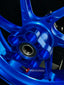 We manufacture premium quality forged motorcycle wheels rims for YAMAHA in any design, size, color.
Wheel sizes (motorcycle spec):
Front: 3.5 x 17
Rear: 5.5 x 17
Weight:
Front: 4.15 kg (9.15 lbs)
Rear: 4.75 kg (10.47 lbs)
Finishing: Gloss Blue
Forza Performance Group engineers and manufactures each forged motorcycle wheel individually per order. This ensures precise fitment, uncompromised strength, and unique styling. Whether for racing, touring, or daily use — our wheels are built for both perform