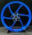We manufacture premium quality forged motorcycle wheels rims for YAMAHA in any design, size, color.
Wheel sizes (motorcycle spec):
Front: 3.5 x 17
Rear: 5.5 x 17
Weight:
Front: 4.15 kg (9.15 lbs)
Rear: 4.75 kg (10.47 lbs)
Finishing: Gloss Blue
Forza Performance Group engineers and manufactures each forged motorcycle wheel individually per order. This ensures precise fitment, uncompromised strength, and unique styling. Whether for racing, touring, or daily use — our wheels are built for both perform