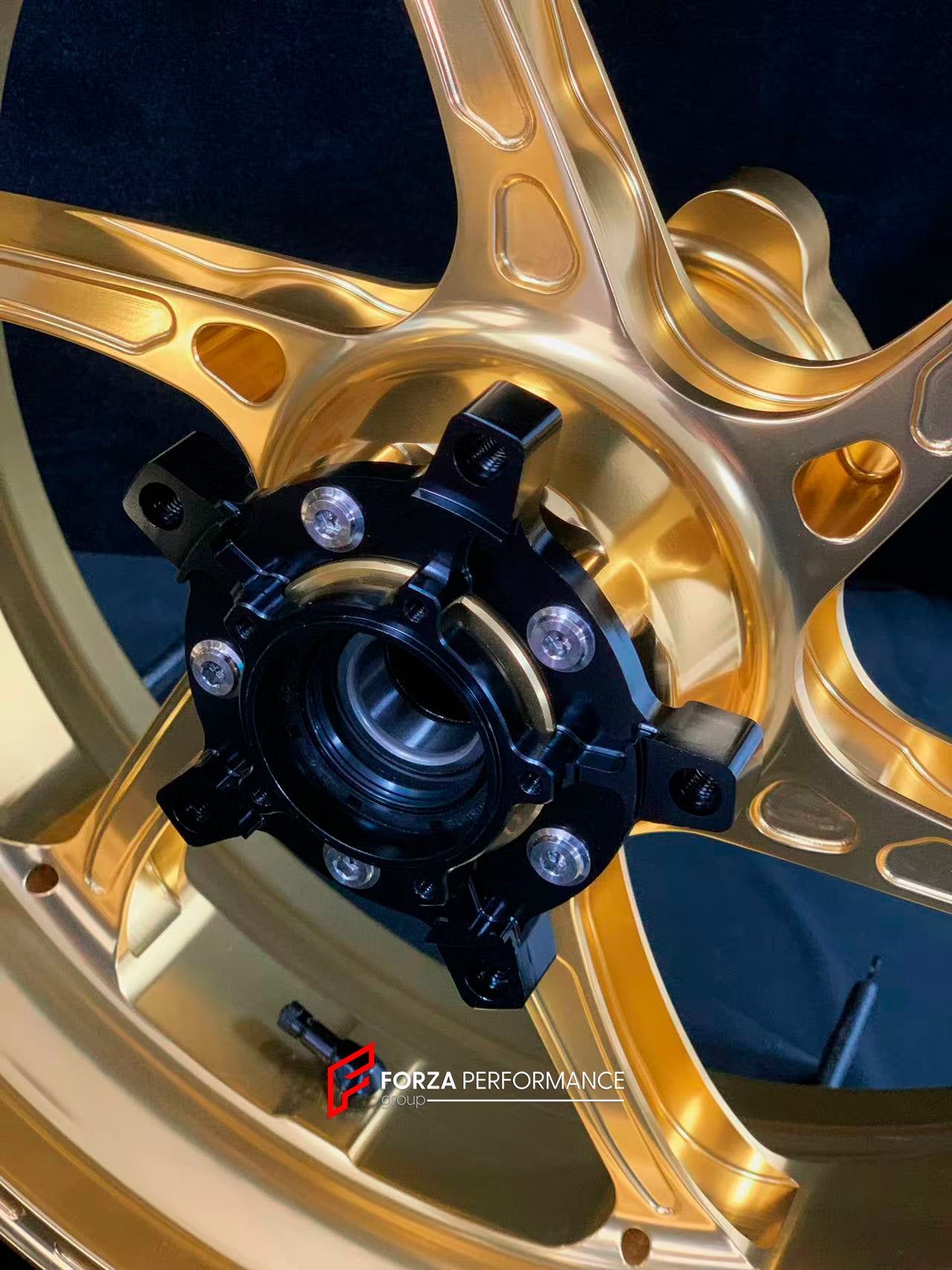 We manufacture premium quality forged motorcycle wheels rims for YAMAHA in any design, size, color.
Wheel sizes (motorcycle spec):
Front: 3.5 x 17
Rear: 6 x 17
Weight:
Front: 3.95 kg (8.7 lbs)
Rear: 4.9 kg (10.8 lbs)
Finishing: Gloss Gold
Forza Performance Group engineers and manufactures each forged motorcycle wheel individually per order. This ensures precise fitment, uncompromised strength, and unique styling. Whether for racing, touring, or daily use — our wheels are built for both performance a