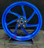 We manufacture premium quality forged motorcycle wheels rims for YAMAHA in any design, size, color.
Wheel sizes (motorcycle spec):
Front: 3.5 x 17
Rear: 5.5 x 17
Weight:
Front: 4.25 kg (9.37 lbs)
Rear: 4.9 kg (10.8 lbs)
Finishing: Gloss Blue
Forza Performance Group engineers and manufactures each forged motorcycle wheel individually per order. This ensures precise fitment, uncompromised strength, and unique styling. Whether for racing, touring, or daily use — our wheels are built for both performan