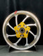 We manufacture premium quality forged motorcycle wheels rims for YAMAHA in any design, size, color.
Wheel sizes (motorcycle spec):
Front: 3.5 x 15
Rear: 4.5 x 15
Weight:
Front: 3.5 kg (7.72 lbs)
Rear: 4.75 kg (10.47 lbs)
Finishing: Gloss Silver
Forza Performance Group engineers and manufactures each forged motorcycle wheel individually per order. This ensures precise fitment, uncompromised strength, and unique styling. Whether for racing, touring, or daily use — our wheels are built for both perfor