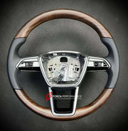 CUSTOM WOOD STEERING WHEEL FOR AUDI A3 A4 A5 A6 A7 A8