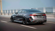 DRY CARBON AERO KIT for BMW M5 G90 G99 2024+
Set includes:
Front Lip
Front Bumper Trims
Side Skirts
Rear Diffuser
Material: Dry Carbon
Note: Professional installation is required