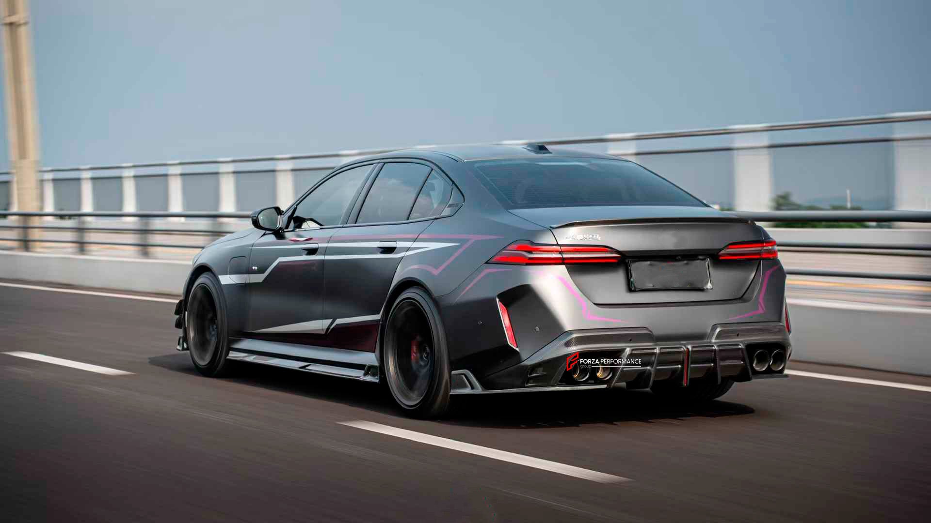 DRY CARBON AERO KIT for BMW M5 G90 G99 2024+
Set includes:
Front Lip
Front Bumper Trims
Side Skirts
Rear Diffuser
Material: Dry Carbon
Note: Professional installation is required