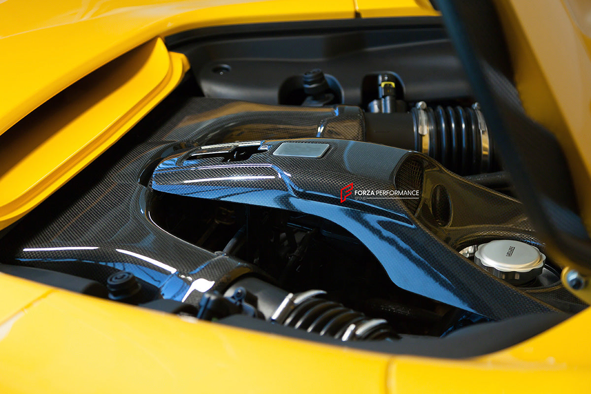 DRY CARBON AIR BOX COVERLID for FERRARI 488 GTB SPIDER 2015 - 2020
Set includes:
Air Box
Material: Carbon Fiber
NOTE: Professional installation is required