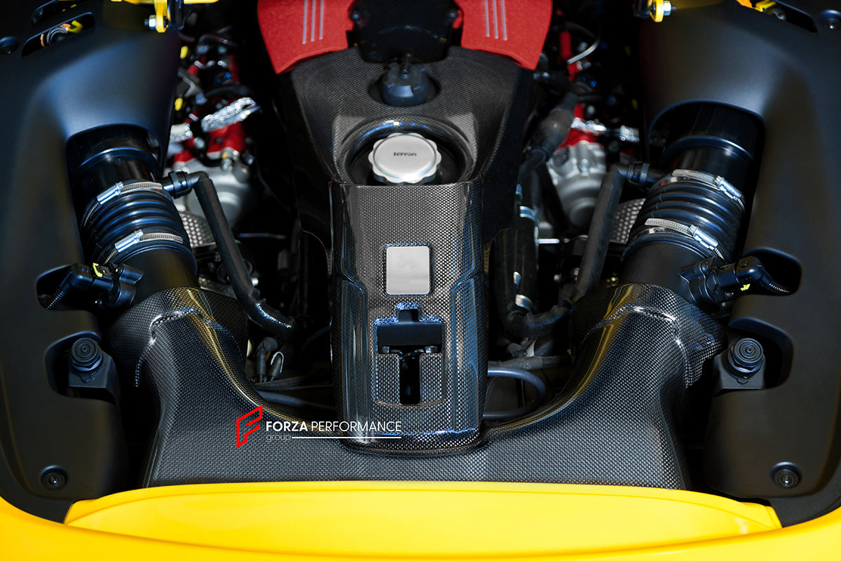 DRY CARBON AIR BOX COVERLID for FERRARI 488 GTB SPIDER 2015 - 2020
Set includes:
Air Box
Material: Carbon Fiber
NOTE: Professional installation is required