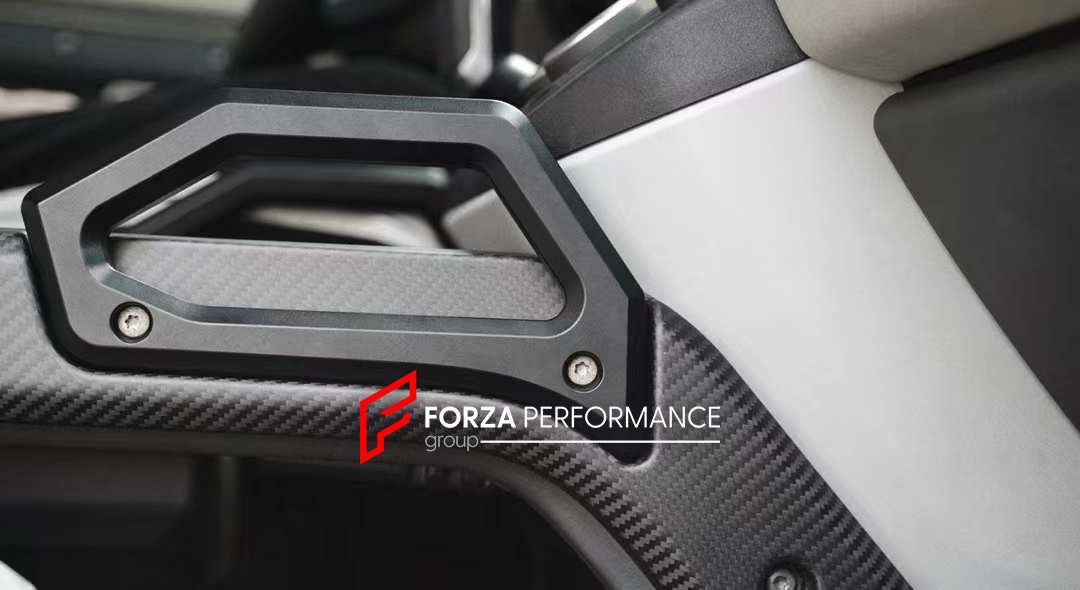 DRY CARBON ARMREST COVER for LAND ROVER DEFENDER L663 2020+  Set includes:  Armrest Cover