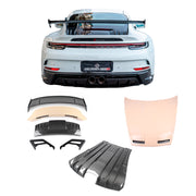 DRY CARBON BODY KIT for PORSCHE 911 992.1 GT3 2019 - 2025
Set includes:
Hood / Bonnet
Rear Spoiler
Engine Lid
Rear Diffuser
Material: Dry Carbon
NOTE: Professional installation is required 
CONTACT US FOR PRICING