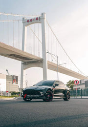 DRY CARBON BODY KIT for ASTON MARTIN DBX  Set includes:  Front Lip Side Fenders Hood Air Vents Side Air Vents Front Canards Side Skirts Rear Bumper Exhaust System Exhaust Tips