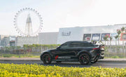 DRY CARBON BODY KIT for ASTON MARTIN DBX  Set includes:  Front Lip Side Fenders Hood Air Vents Side Air Vents Front Canards Side Skirts Rear Bumper Exhaust System Exhaust Tips