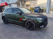 DRY CARBON BODY KIT for AUDI Q5 2023  Set includes:  Hood Front Lip Front Canards Front Air Vents Mirror Covers Side Fenders Side Skirts Roof Spoiler Rear Spoiler Rear Diffuser Exhaust Tips