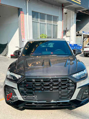 DRY CARBON BODY KIT for AUDI Q5 FY FACELIFT 2020+
Set includes: 
Front Lip
Front Grille
Hood
Wheel Arch Flares
Rear Diffuser
Exhaust Tips
Material: Dry Carbon
NOTE: Professional installation is required
Payment ►
Visa
Mastercard
PayPal with a credit card (add 4.4% at checkout)
Payoneer
Cryptocurrency
Shipment ►
By express DHL/UPS/TNT/FedEx
To the local international airport
Special line by air
Special line by the sea
To Europe and the UK by train
Please let us know which shipping option you prefe