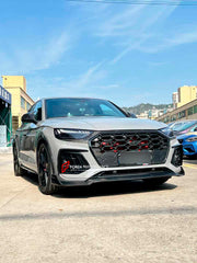 DRY CARBON BODY KIT for AUDI Q5 FY FACELIFT 2020+
Set includes: 
Front Lip
Front Grille
Hood
Wheel Arch Flares
Rear Diffuser
Exhaust Tips
Material: Dry Carbon
NOTE: Professional installation is required
Payment ►
Visa
Mastercard
PayPal with a credit card (add 4.4% at checkout)
Payoneer
Cryptocurrency
Shipment ►
By express DHL/UPS/TNT/FedEx
To the local international airport
Special line by air
Special line by the sea
To Europe and the UK by train
Please let us know which shipping option you prefe