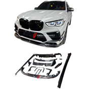 DRY CARBON BODY KIT for BMW X5M F95 2020 - 2023  Set includes:  Front Lip Front Canards Side Skirts Roof Spoiler Rear Spoiler Rear Diffuser