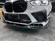 DRY CARBON BODY KIT for BMW X5M F95 2020 - 2023  Set includes:  Front Lip Front Canards Side Skirts Roof Spoiler Rear Spoiler Rear Diffuser