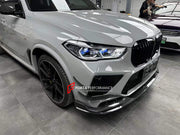 DRY CARBON BODY KIT for BMW X5M F95 2020 - 2023  Set includes:  Front Lip Front Canards Side Skirts Roof Spoiler Rear Spoiler Rear Diffuser