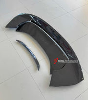 DRY CARBON BODY KIT FOR FERRARI SF90 SPIDER
Set includes: 
Lower Front Lip
Front Lip
Front Bumper Attachment
Trunk Cover
Front Lid Insert
Front Lid Cover
Front Fenders
Side Mirror Covers
Side Skirt
Side Air Inlet
Rear Lid Cover
Engine Bay
Rear Spoiler
Rear Diffuser
Material: Dry Carbon