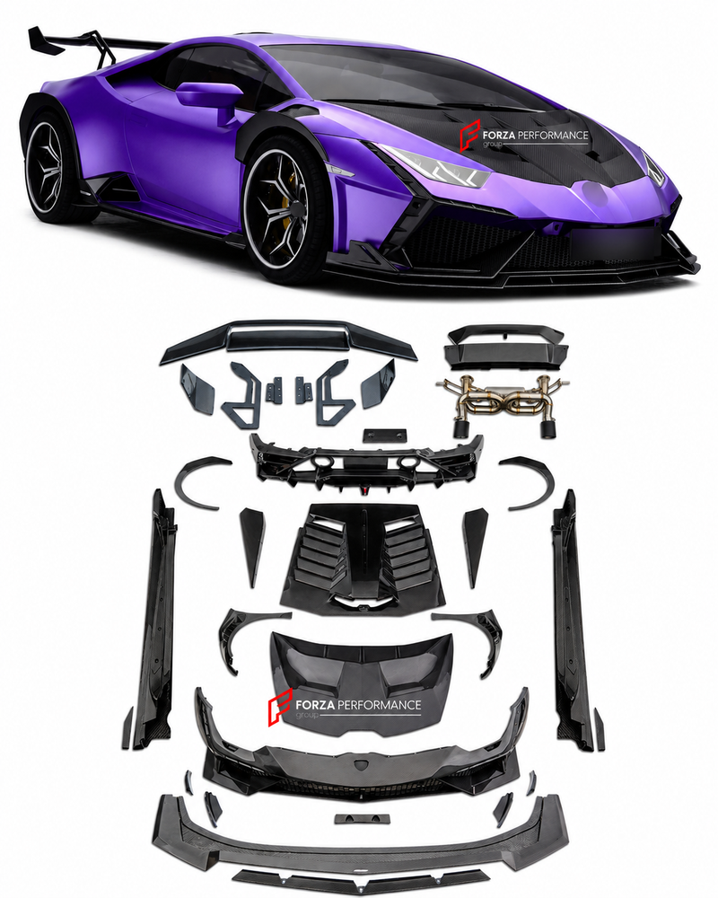 DRY CARBON BODY KIT for LAMBORGHINI HURACAN LP610 LP580 EVO 2015 - 2022