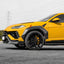 DRY CARBON BODY KIT for Lamborghini Urus S 2023+
Set includes:
Front Lip
Front Bumper Fins
Front Fenders
Front Fender Vents
Rear Fenders
Roof Spoiler
Ducktail Spoiler
Rear Diffuser
Material: Dry Carbon
NOTE: Professional installation is required.