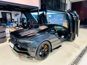 DRY CARBON BODY KIT for MCLAREN ARTURA
Set includes:
Front Lip
Side Skirts
Rear Bumper Trim
Rear Diffuser
Material: Dry Carbon
Note: Professional installation is required
CONTACT US FOR PRICING