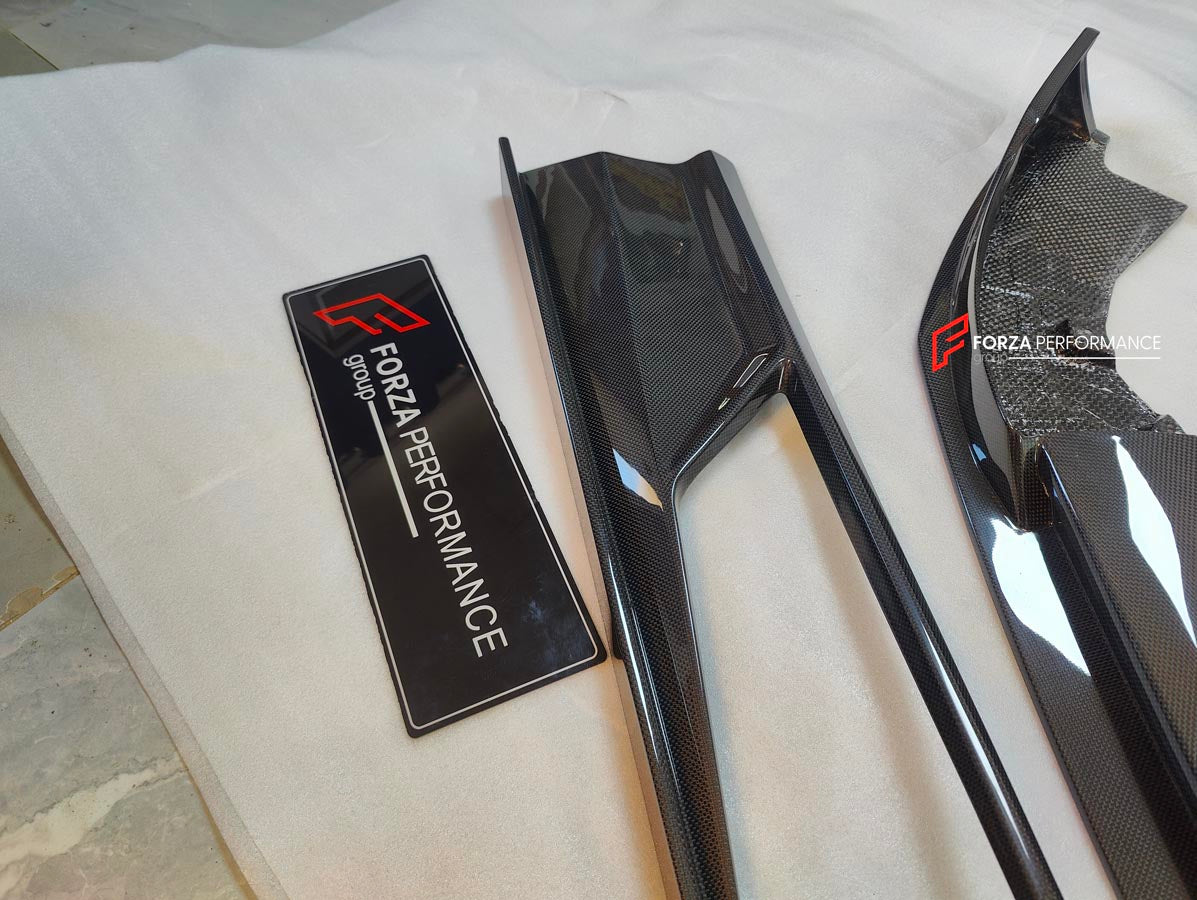 DRY CARBON BODY KIT for MCLAREN ARTURA
Set includes:
Front Lip
Side Skirts
Rear Diffuser
Rear Side Splitters
Rear GT Wing Spoiler
Material: Dry Carbon
Note: Professional installation is required