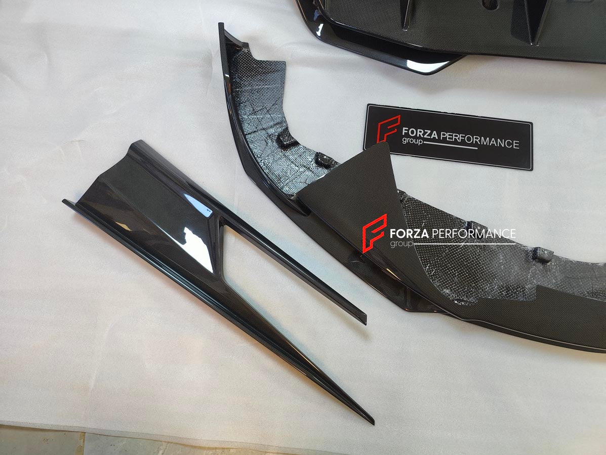 DRY CARBON BODY KIT for MCLAREN ARTURA
Set includes:
Front Lip
Side Skirts
Rear Diffuser
Rear Side Splitters
Rear GT Wing Spoiler
Material: Dry Carbon
Note: Professional installation is required