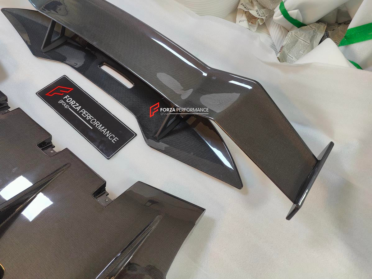 DRY CARBON BODY KIT for MCLAREN ARTURA
Set includes:
Front Lip
Side Skirts
Rear Diffuser
Rear Side Splitters
Rear GT Wing Spoiler
Material: Dry Carbon
Note: Professional installation is required