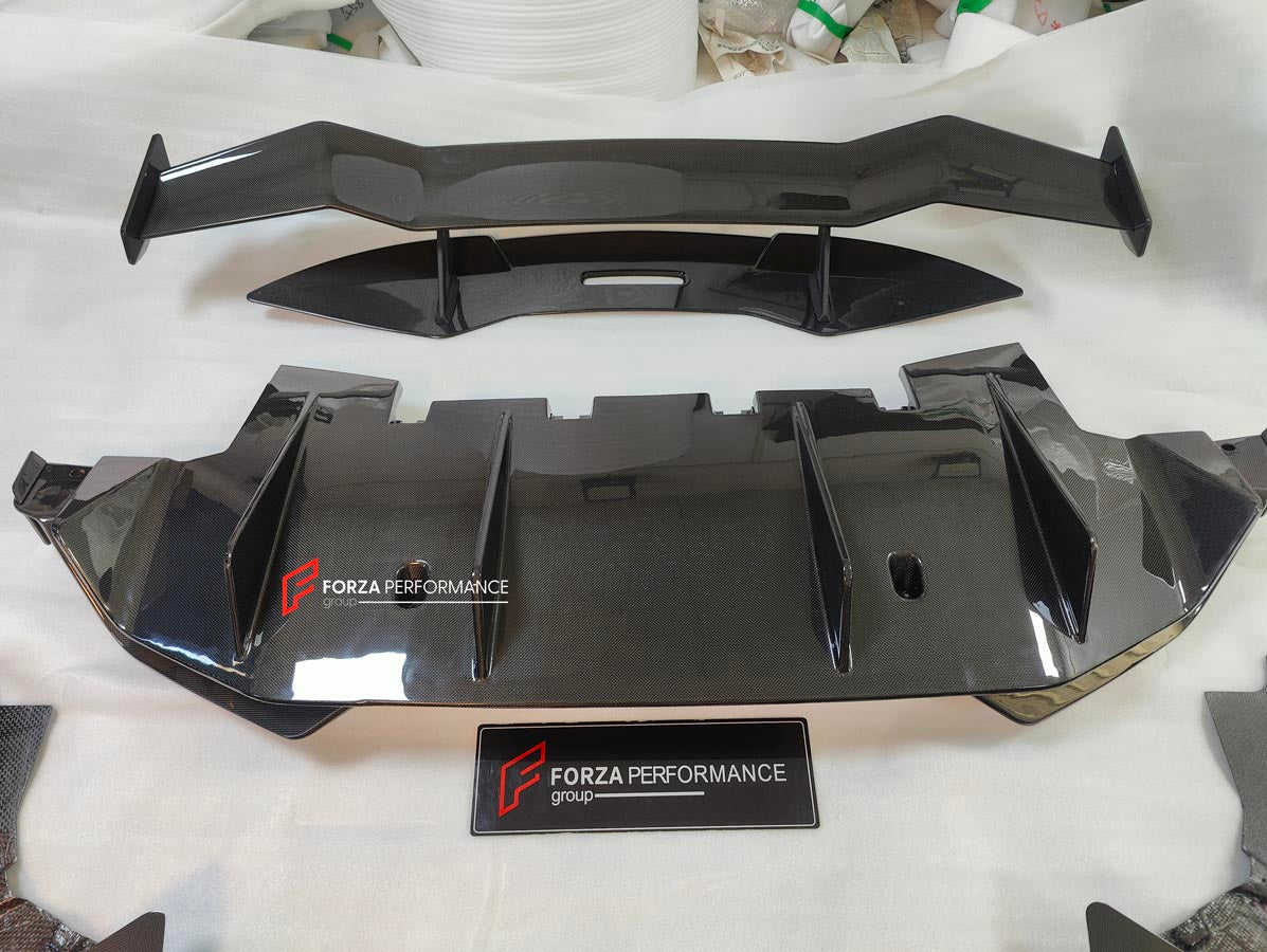 DRY CARBON BODY KIT for MCLAREN ARTURA
Set includes:
Front Lip
Side Skirts
Rear Diffuser
Rear Side Splitters
Rear GT Wing Spoiler
Material: Dry Carbon
Note: Professional installation is required
