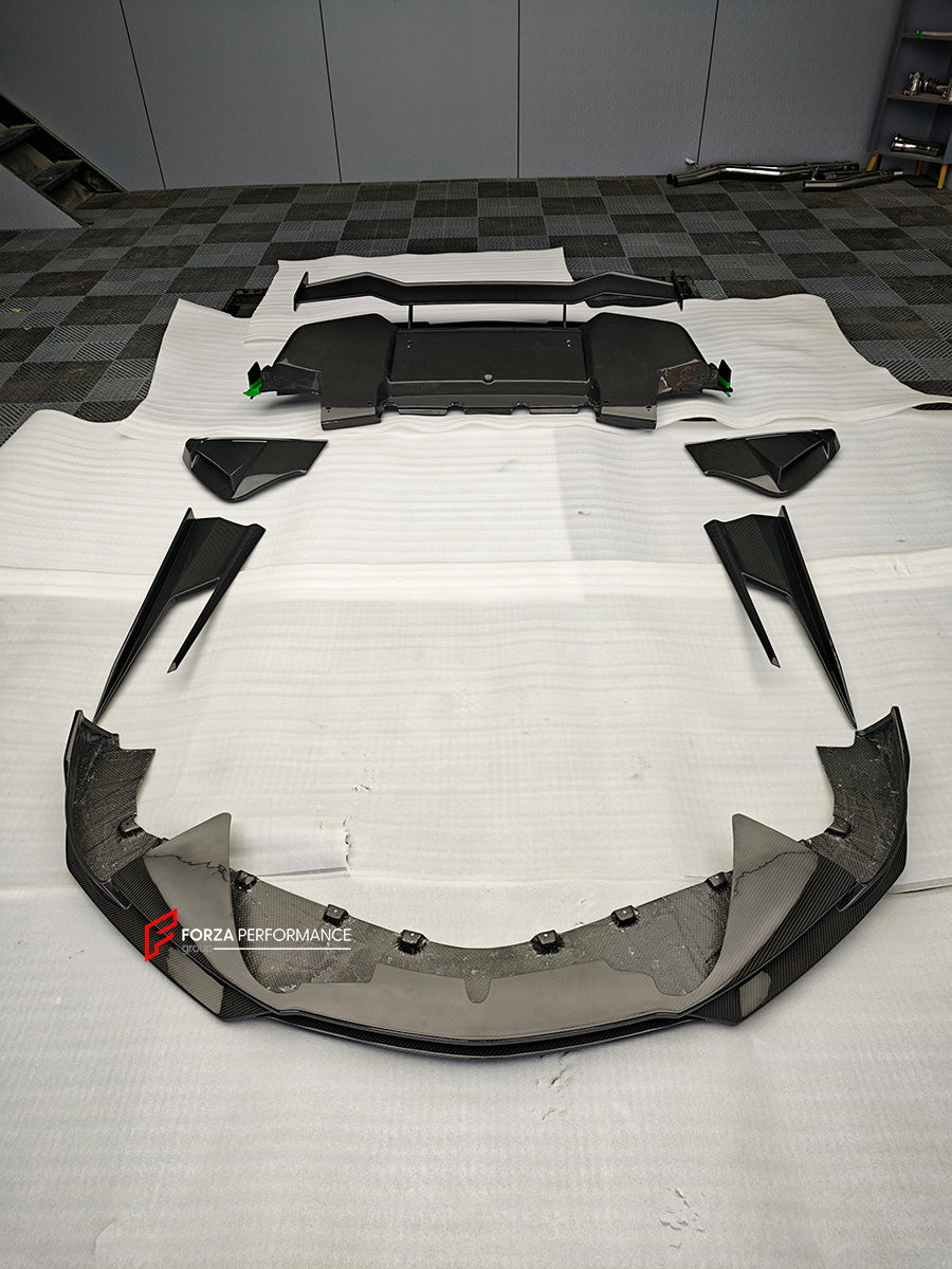DRY CARBON BODY KIT for MCLAREN ARTURA
Set includes:
Front Lip
Side Skirts
Rear Diffuser
Rear Side Splitters
Rear GT Wing Spoiler
Material: Dry Carbon
Note: Professional installation is required