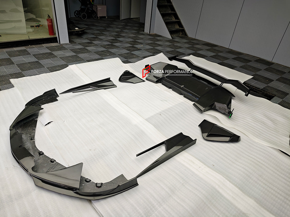 DRY CARBON BODY KIT for MCLAREN ARTURA
Set includes:
Front Lip
Side Skirts
Rear Diffuser
Rear Side Splitters
Rear GT Wing Spoiler
Material: Dry Carbon
Note: Professional installation is required
