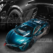 DRY CARBON BODY KIT for MCLAREN ARTURA
Set includes:
Front Lip
Side Skirts
Rear Diffuser
Rear Side Splitters
Rear GT Wing Spoiler
Material: Dry Carbon
Note: Professional installation is required