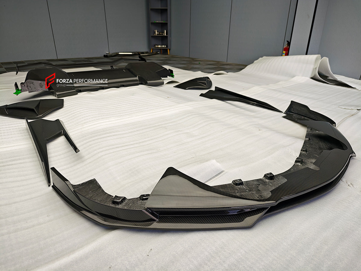 DRY CARBON BODY KIT for MCLAREN ARTURA
Set includes:
Front Lip
Side Skirts
Rear Diffuser
Rear Side Splitters
Rear GT Wing Spoiler
Material: Dry Carbon
Note: Professional installation is required